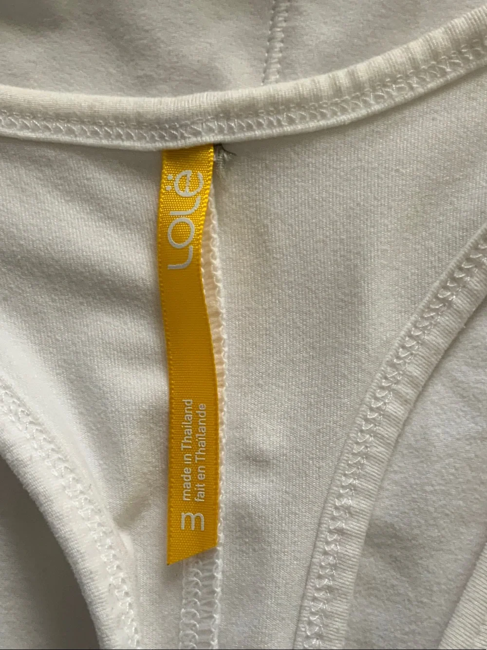 Lole White Racerback Tank M - Picture 2 of 4